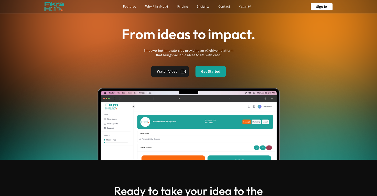 FikraHub screenshot