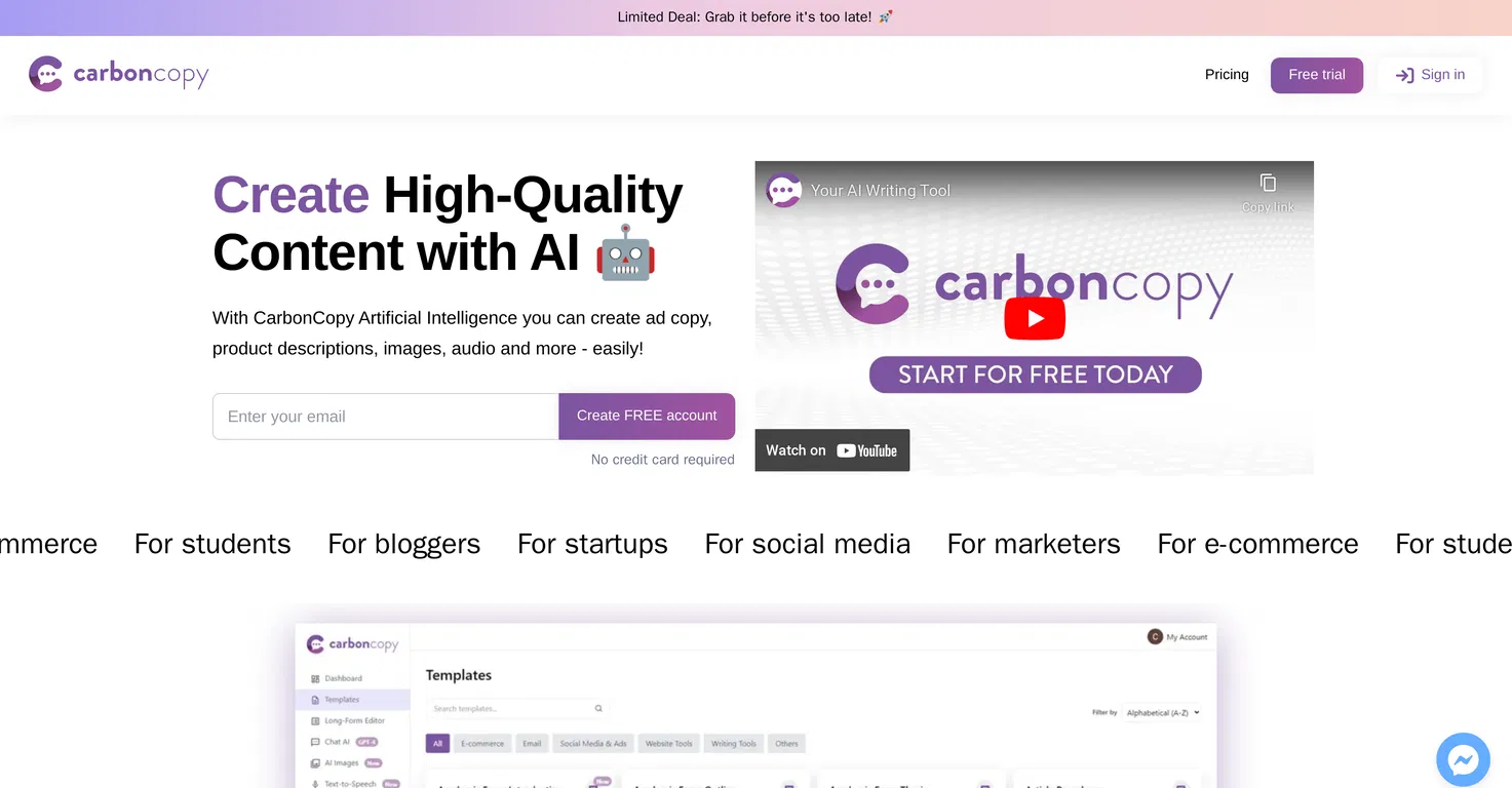 CarbonCopy screenshot
