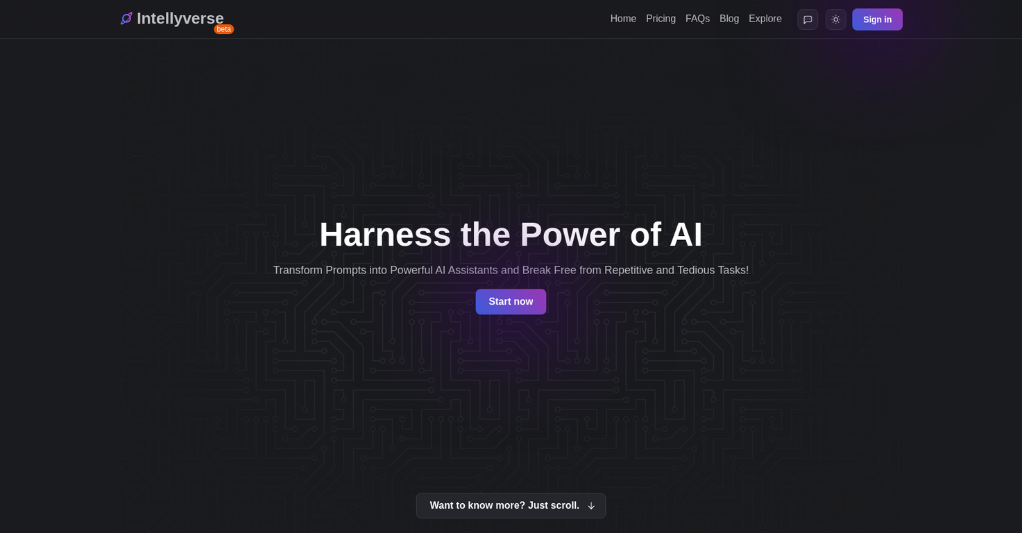 Intellyverse screenshot