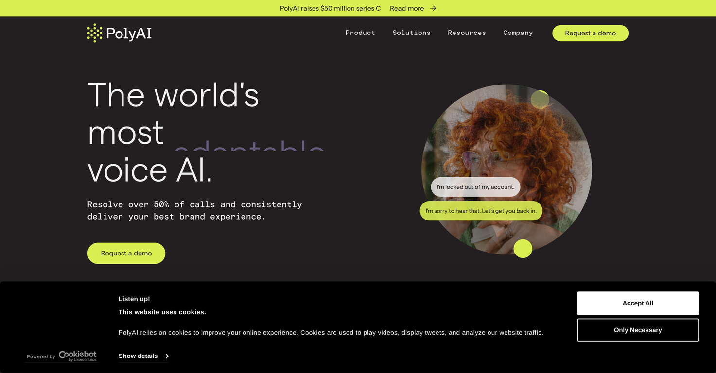 PolyAI Voice Assistant screenshot