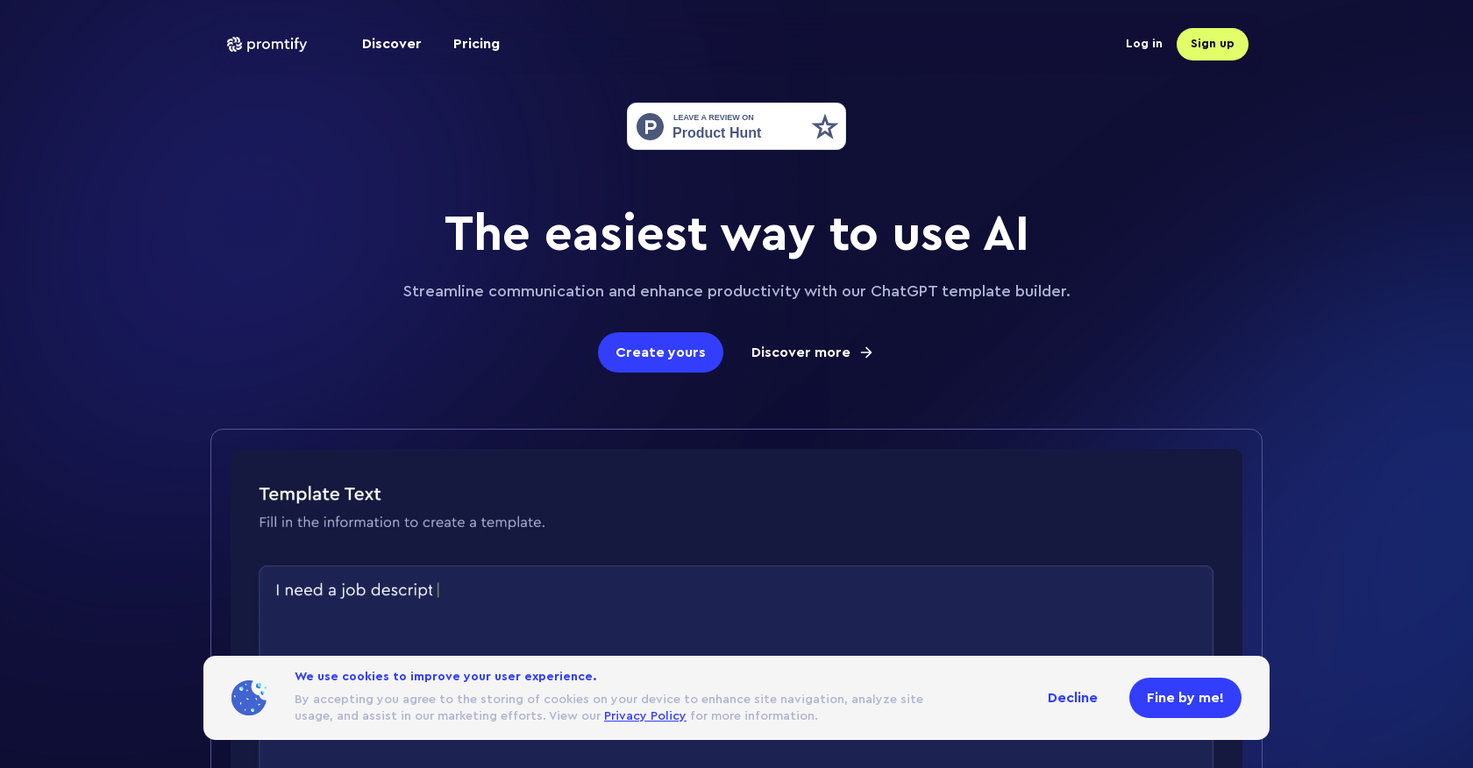 Promtify screenshot