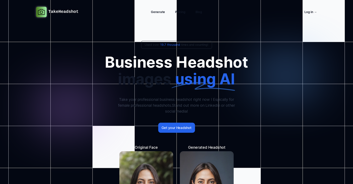 TakeHeadshot screenshot