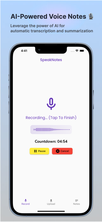 SpeakNotes screenshot