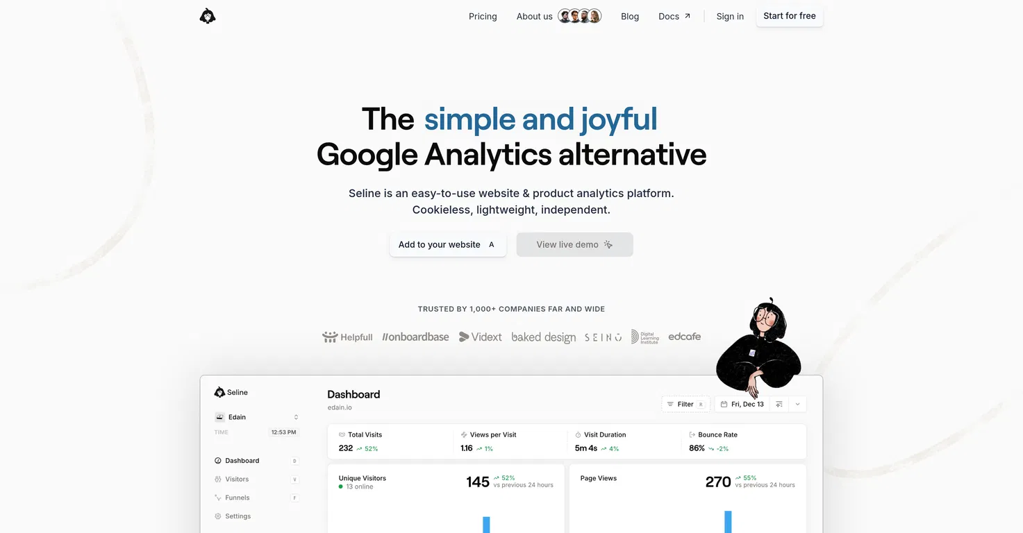 Seline Analytics screenshot