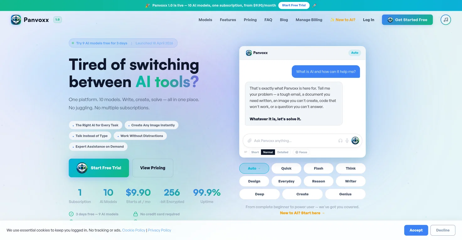 Panvoxx screenshot