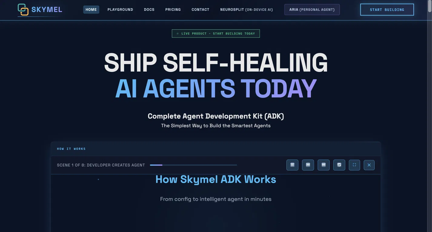 Skymel ADK (Agent Development Kit) screenshot