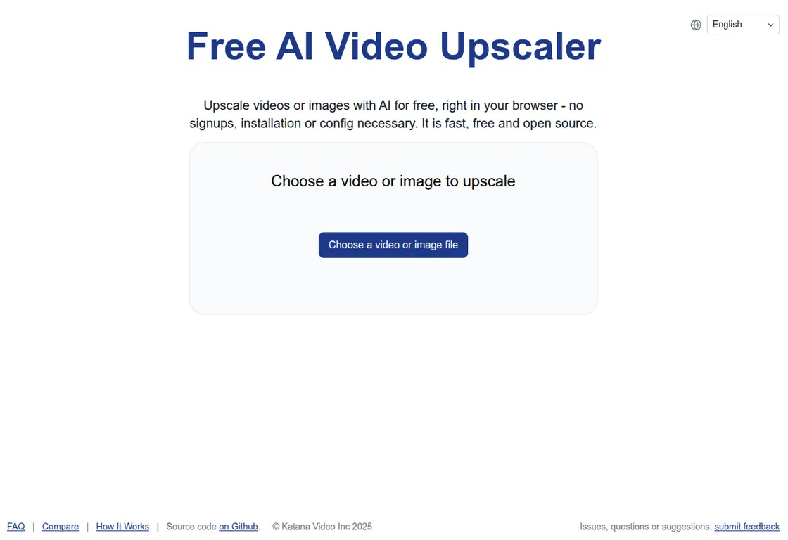 Free AI Video Upscaler screenshot