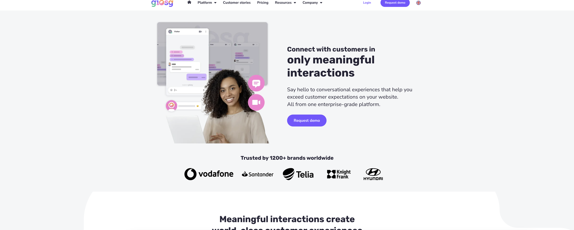Giosg screenshot