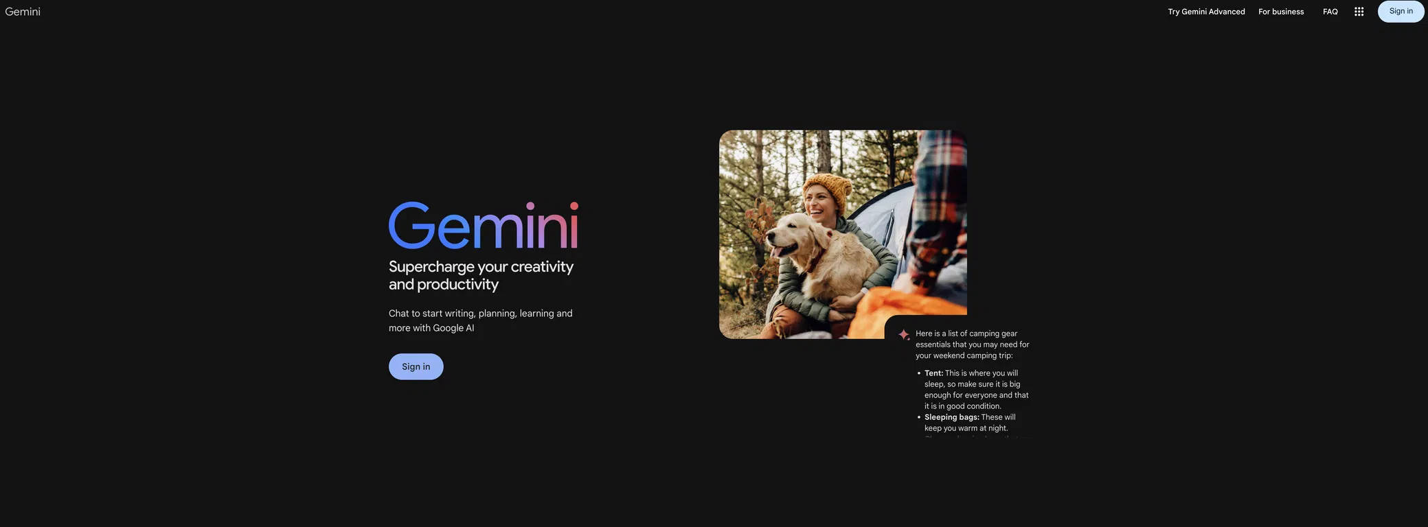 Gemini screenshot