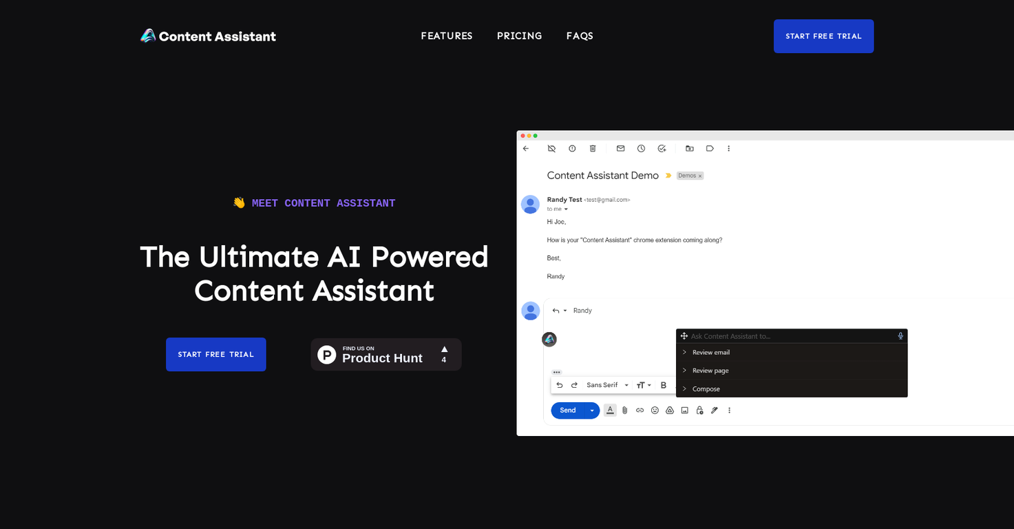 Content Assistant screenshot