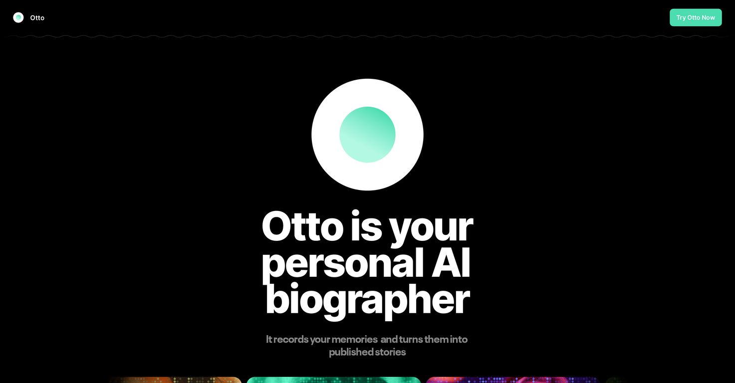 Otto - AI biographer screenshot