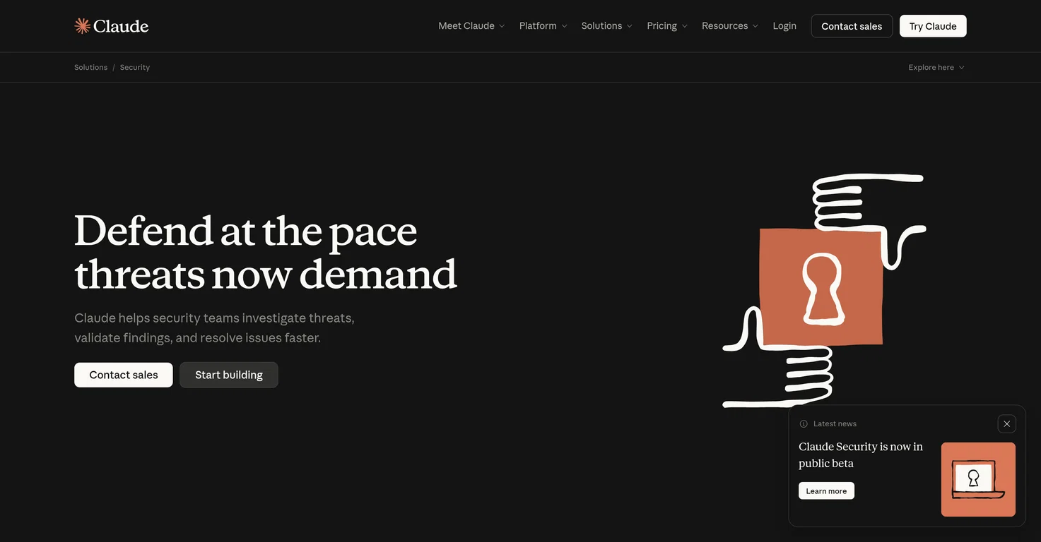 Claude Security screenshot