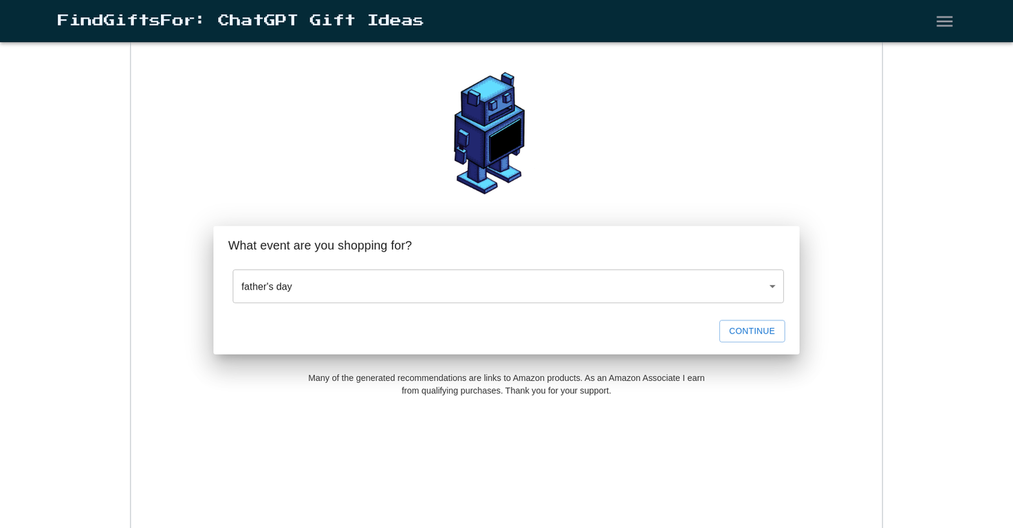 Findgiftsfor screenshot