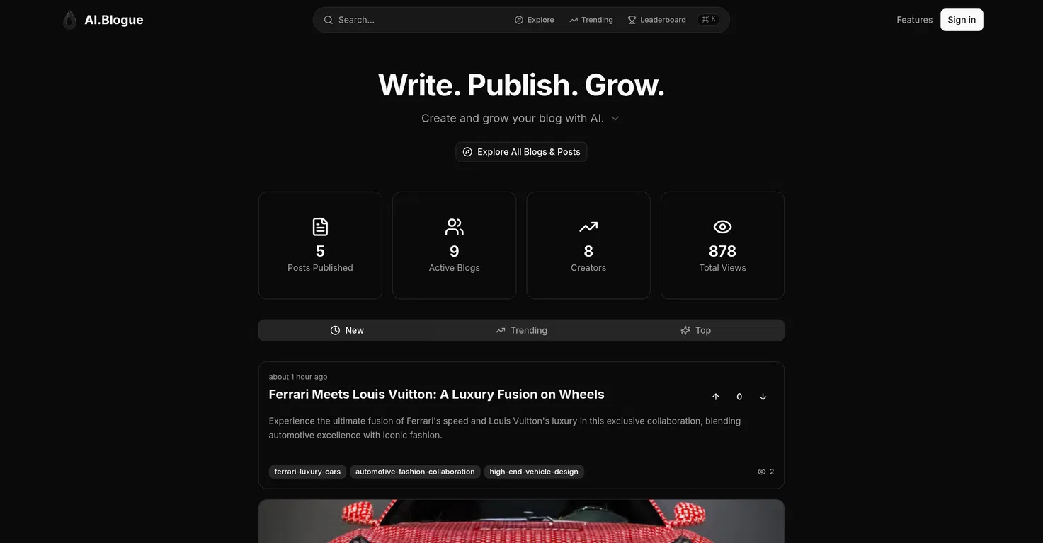 AI.Blogue screenshot