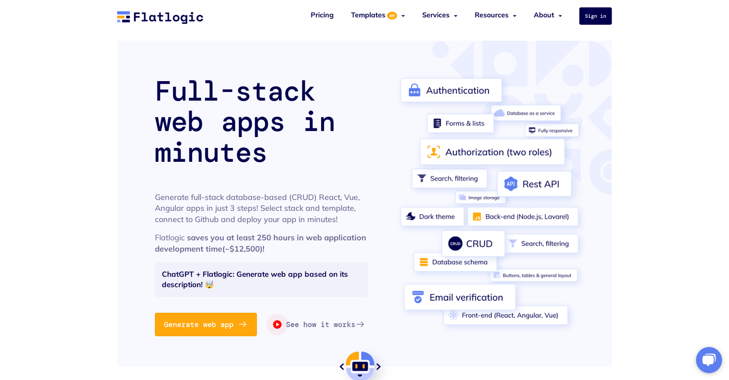 Flatlogic screenshot