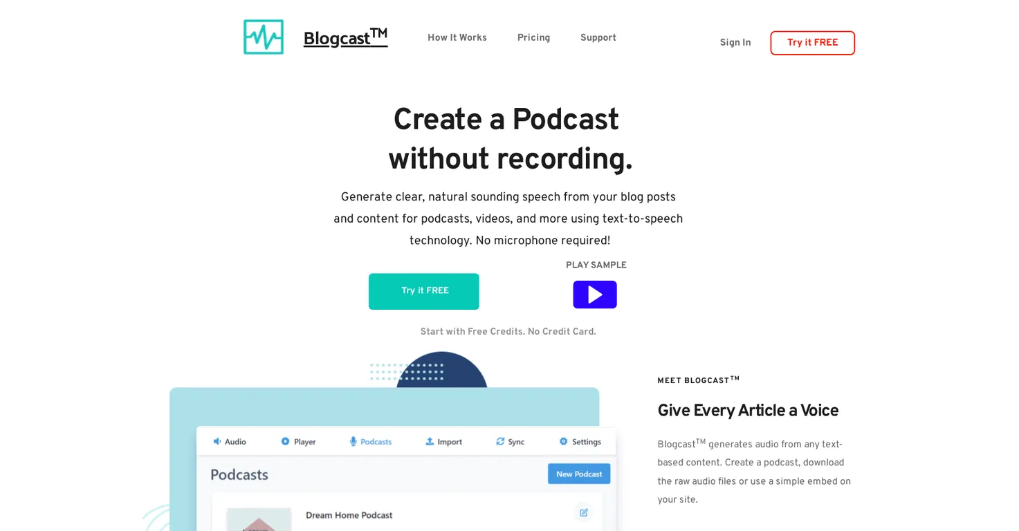 Blogcast screenshot