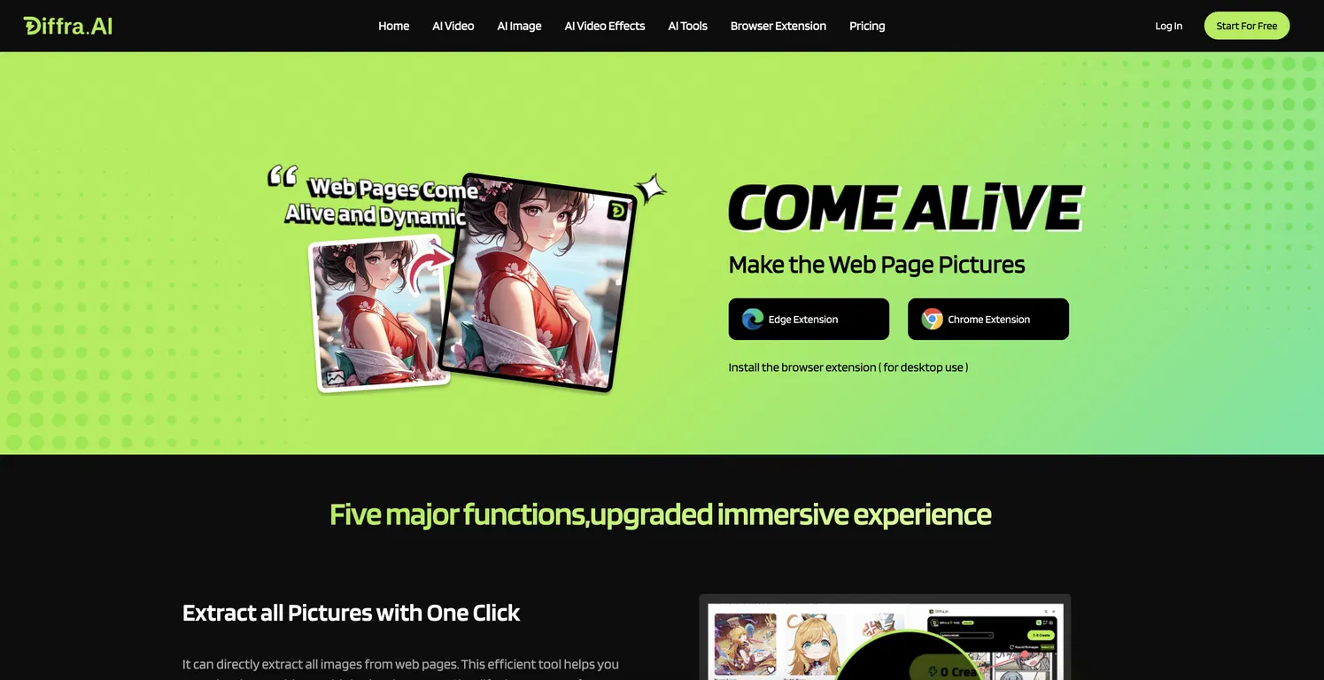 Diffra - Browser Extension screenshot