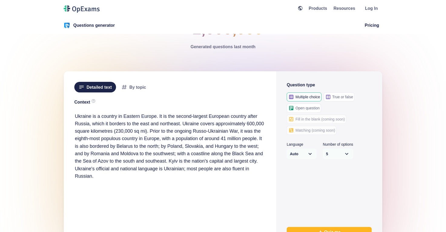 OpExams screenshot