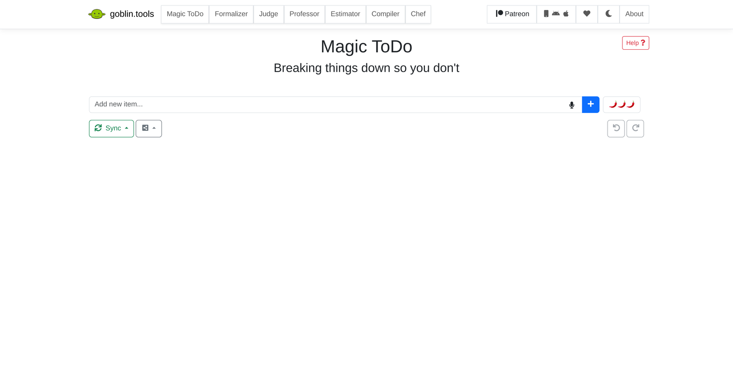Magic ToDo screenshot