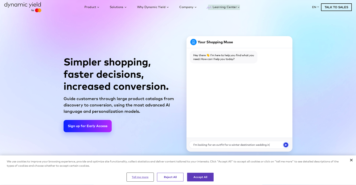 Shopping Muse by Dynamic Yield screenshot