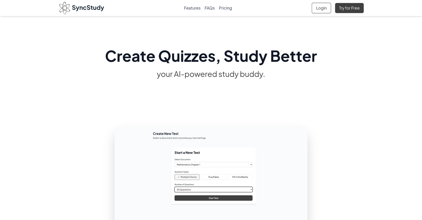 SyncStudy screenshot