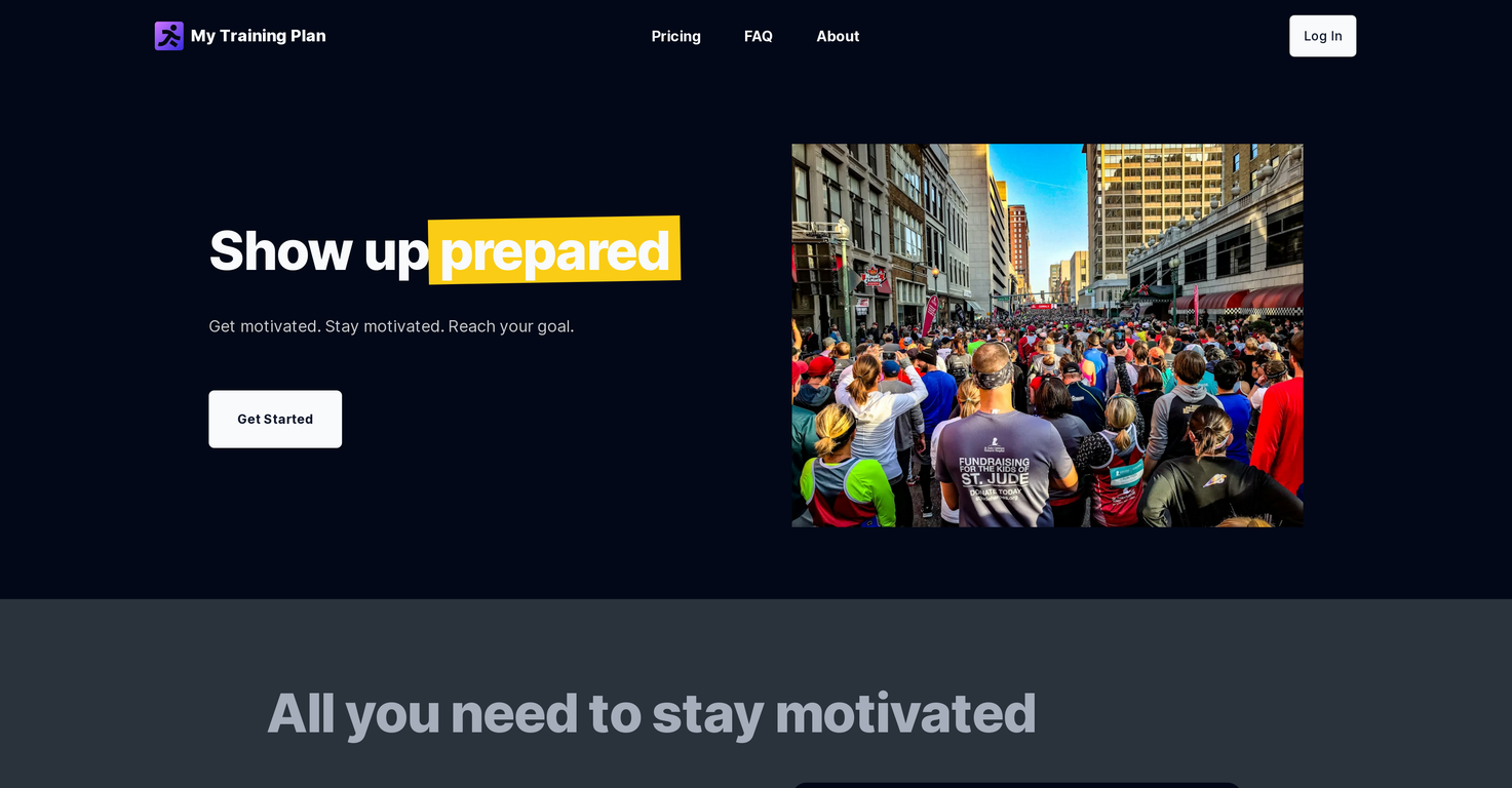 My Training Plan screenshot