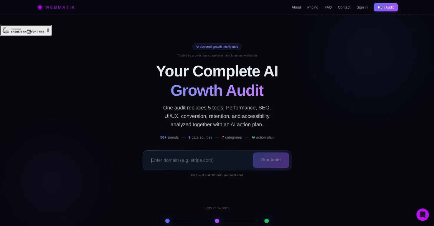 Webmatik screenshot