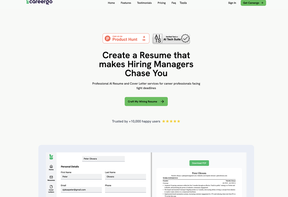 CareerGo screenshot