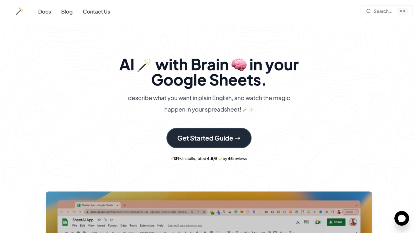 SheetAI App - AI For Sheets screenshot