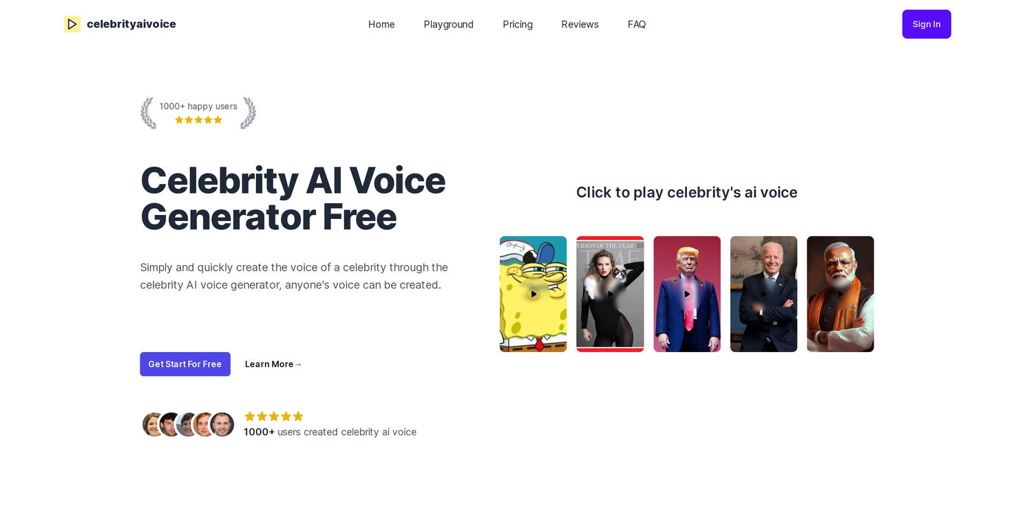 Celebrity AI Voice screenshot