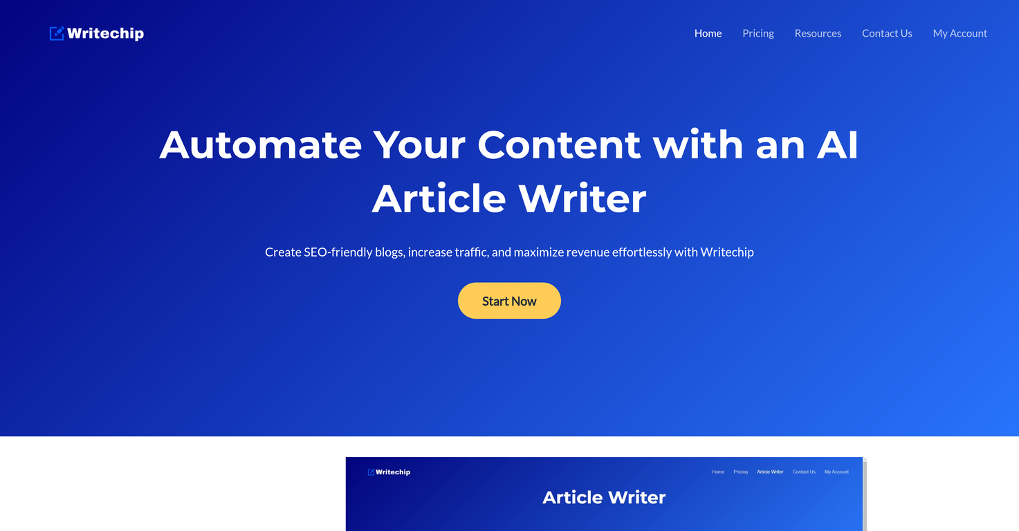 Writechip screenshot