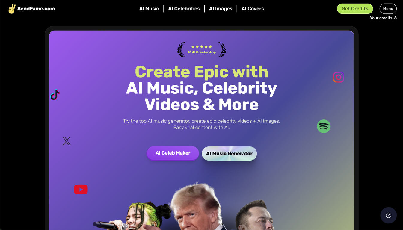 SendFame screenshot
