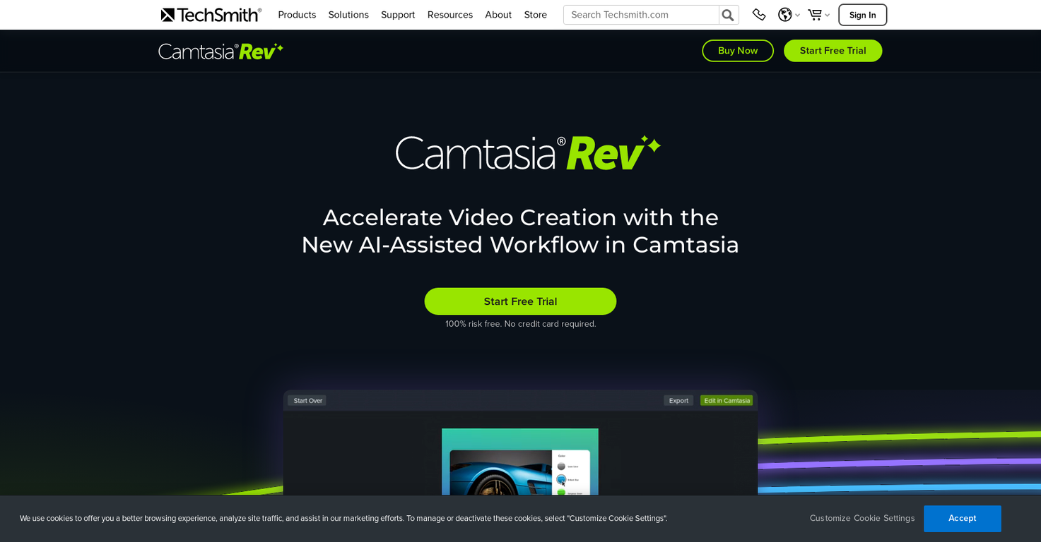 Camtasia Rev screenshot