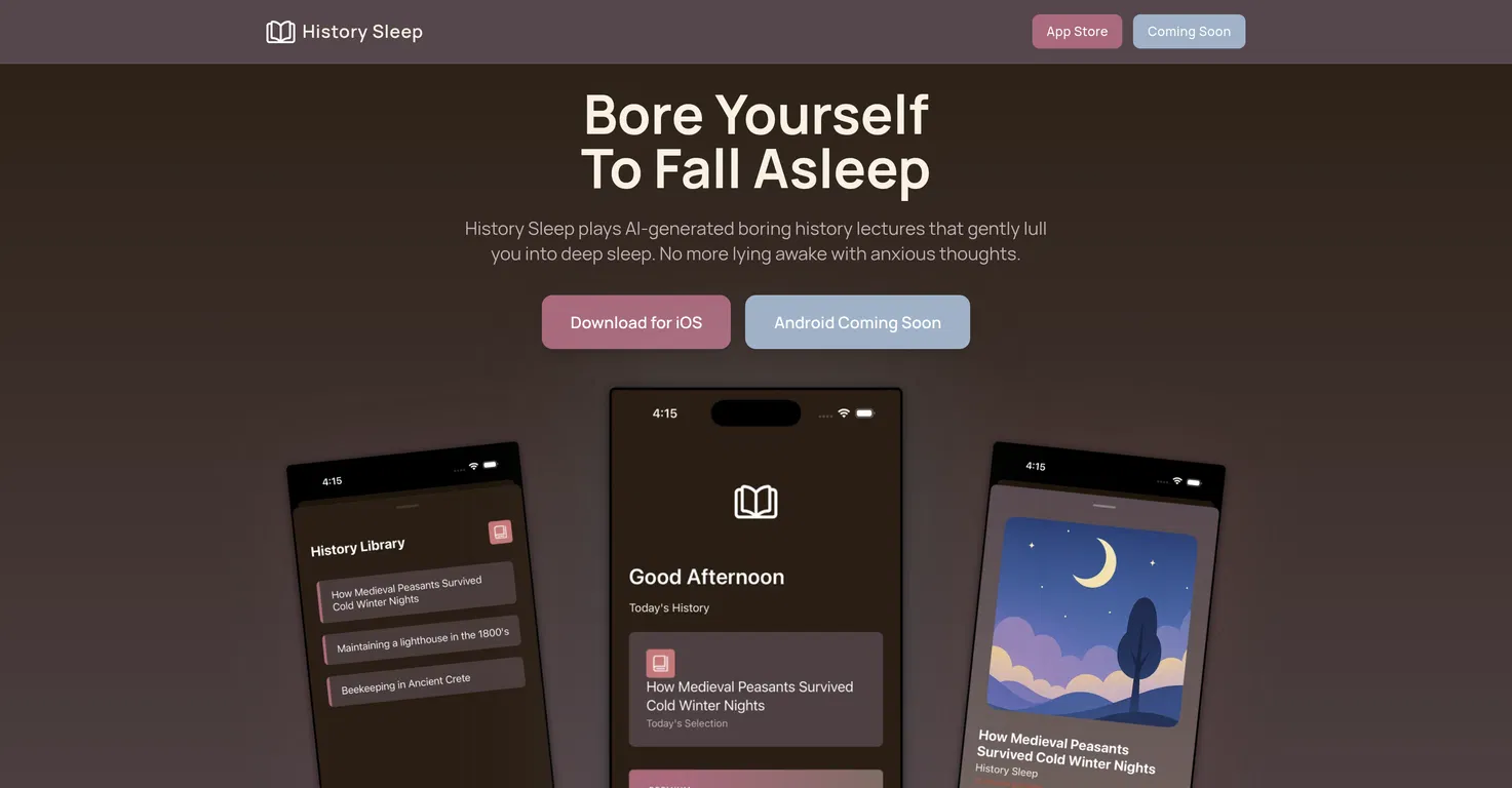 History Sleep screenshot
