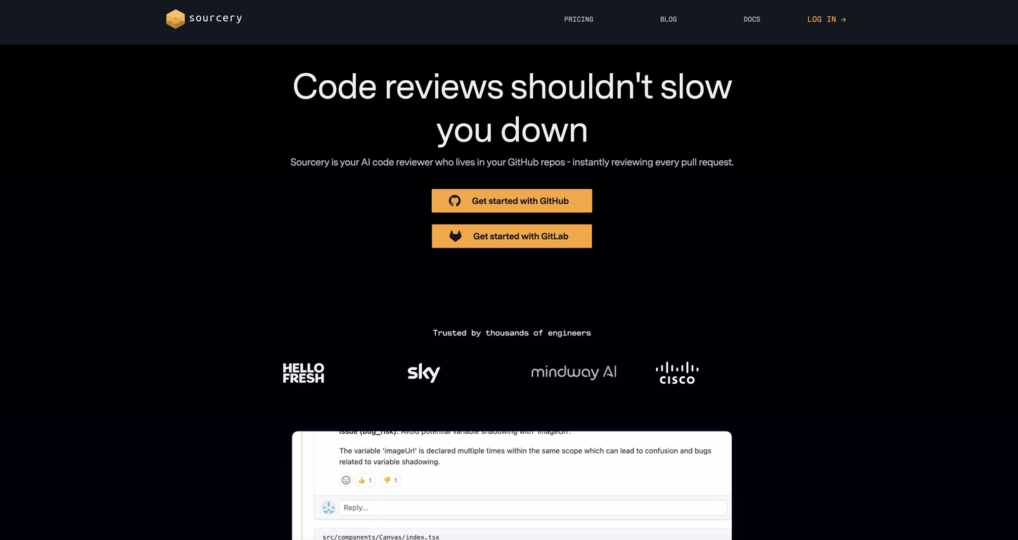 Sourcery screenshot