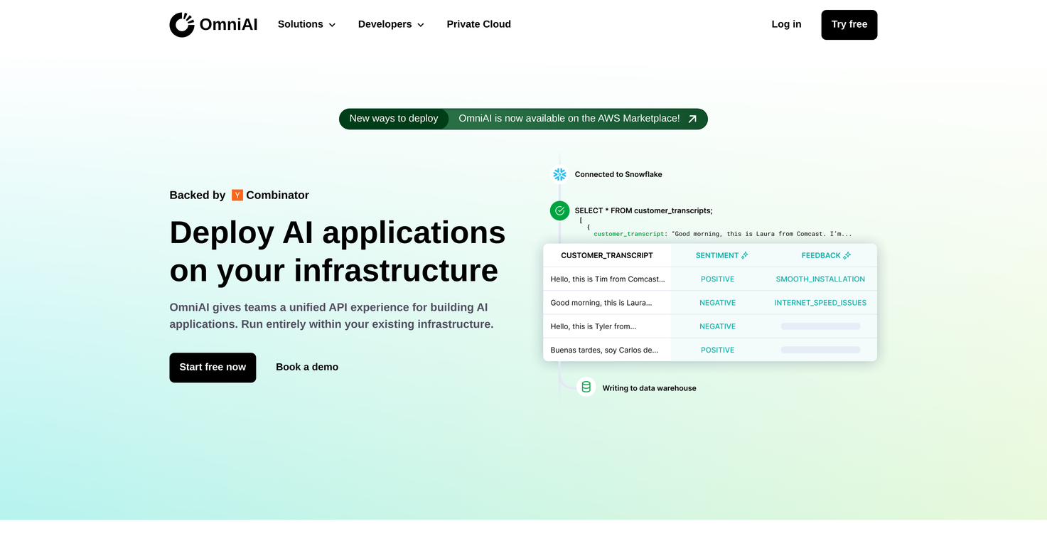 OmniAI screenshot