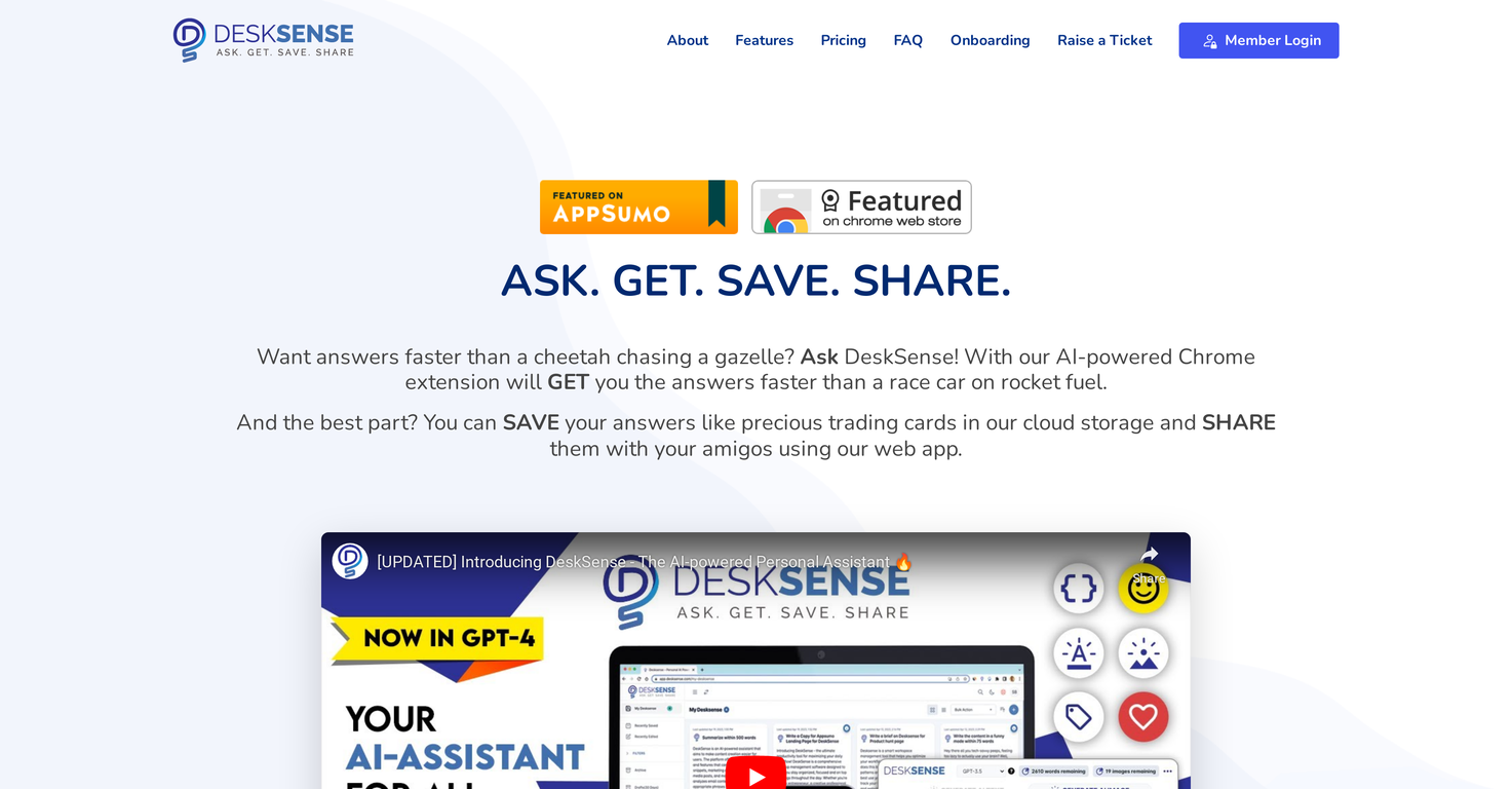 Desksense screenshot