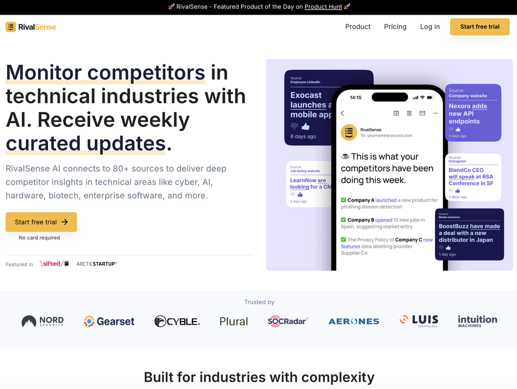 RivalSense screenshot