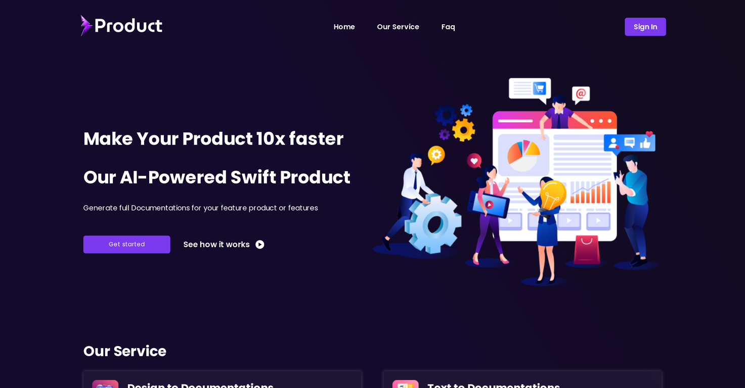 Swift Product screenshot