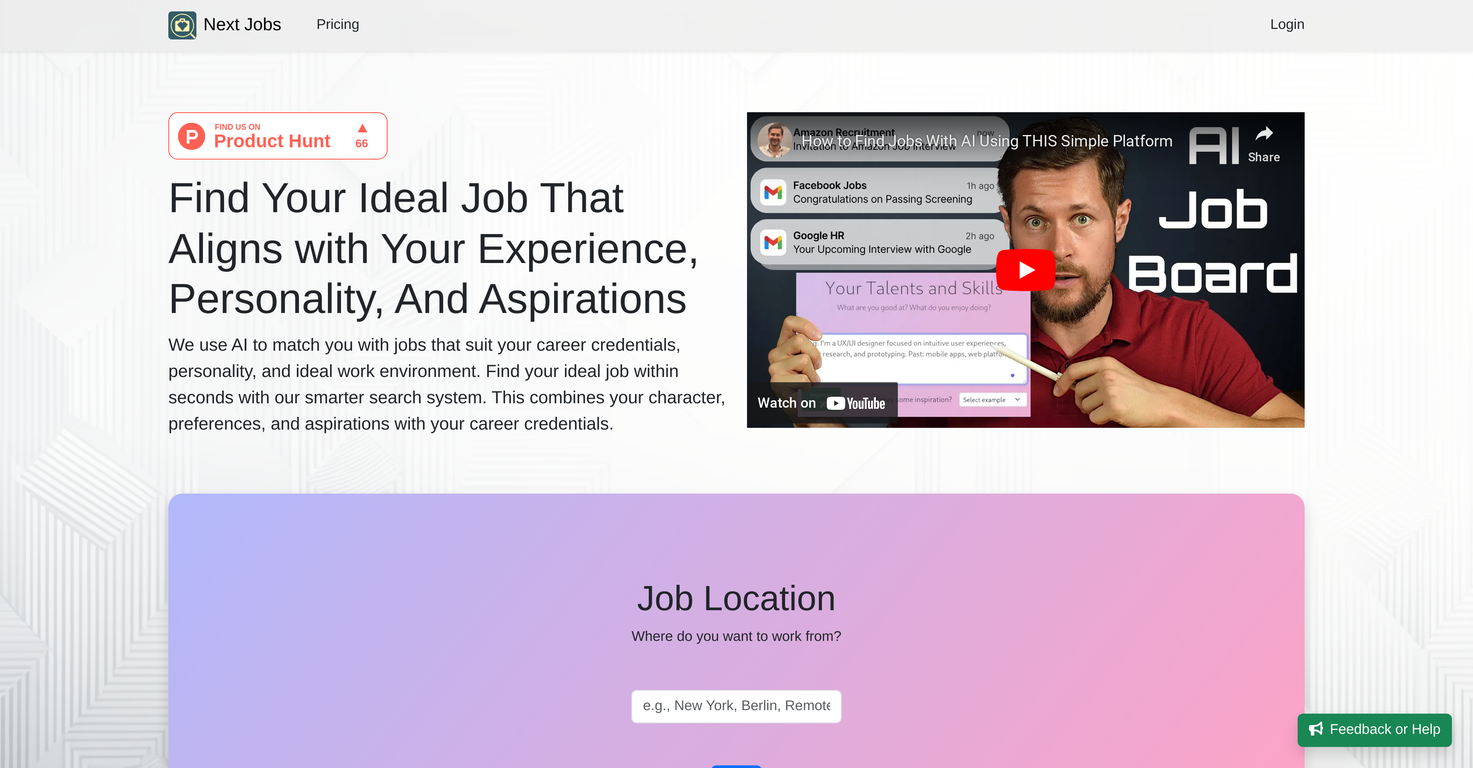 Next Jobs screenshot
