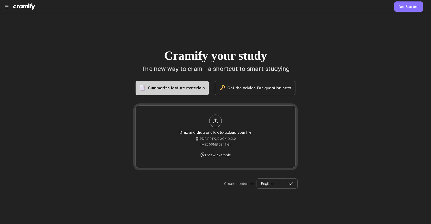 Cramify screenshot