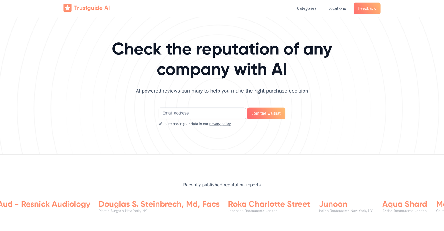Trustguide screenshot