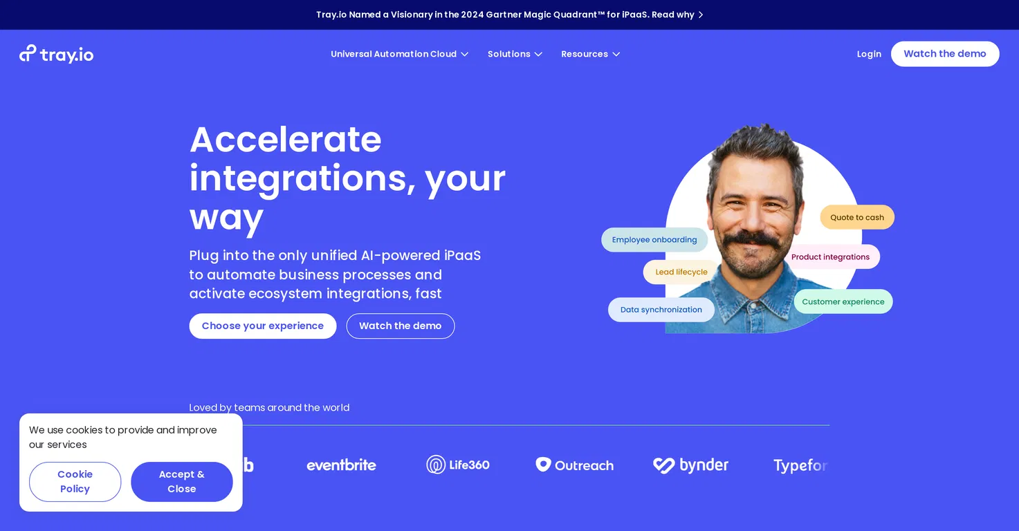 Tray.io screenshot