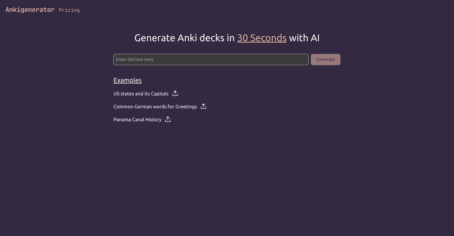 Ankigenerator screenshot