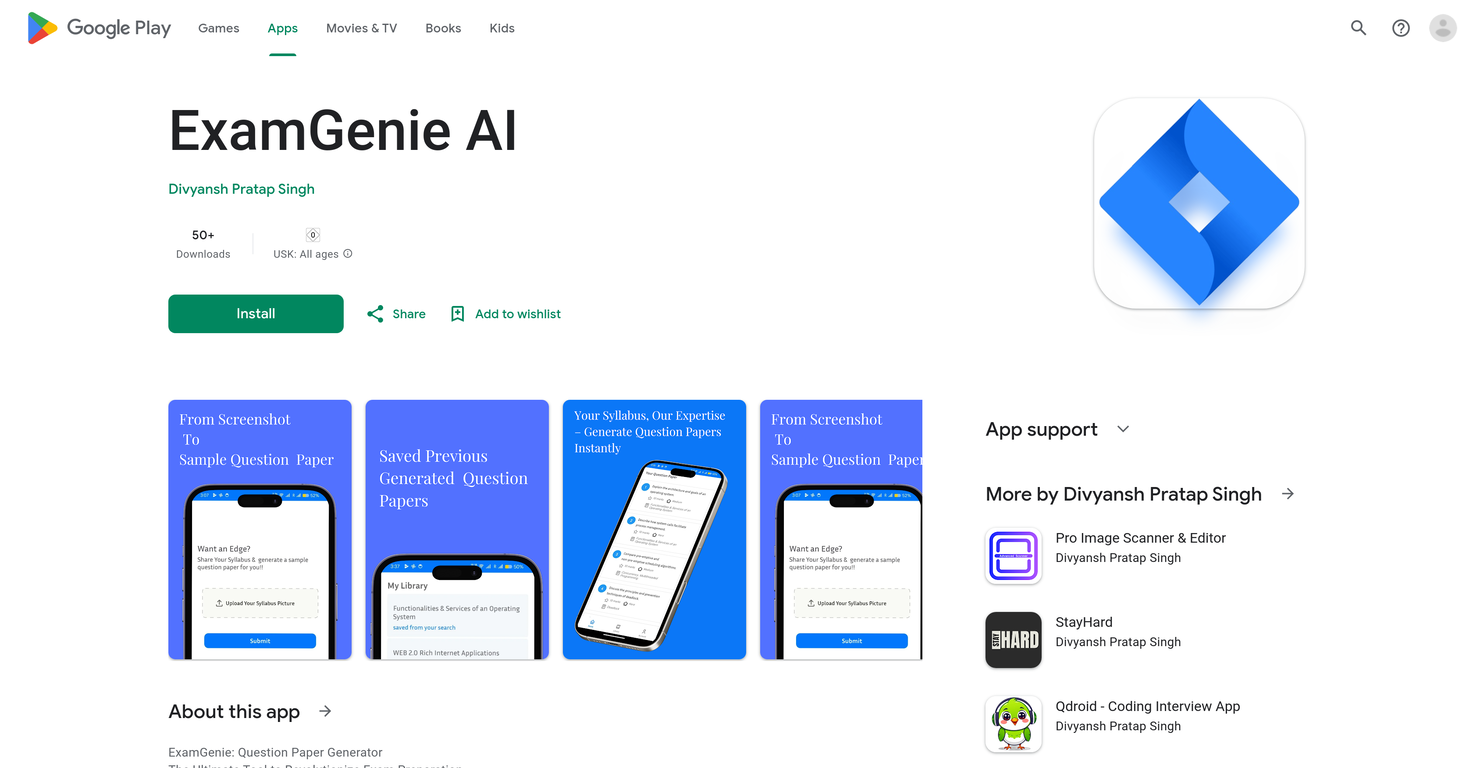 ExamGenie AI screenshot