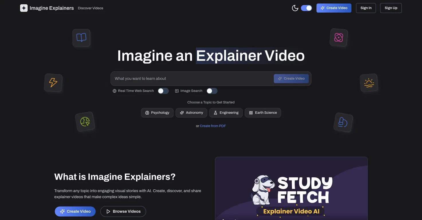 Imagine Explainers screenshot