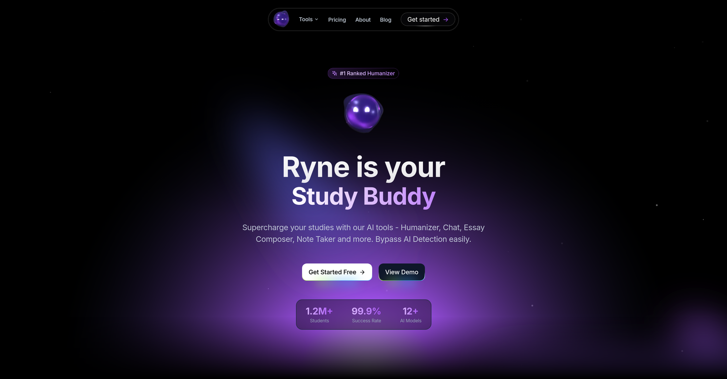 Ryne AI screenshot
