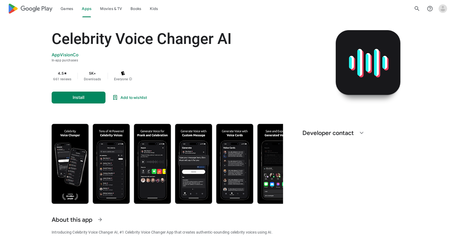 Celebrity Voice Changer AI screenshot
