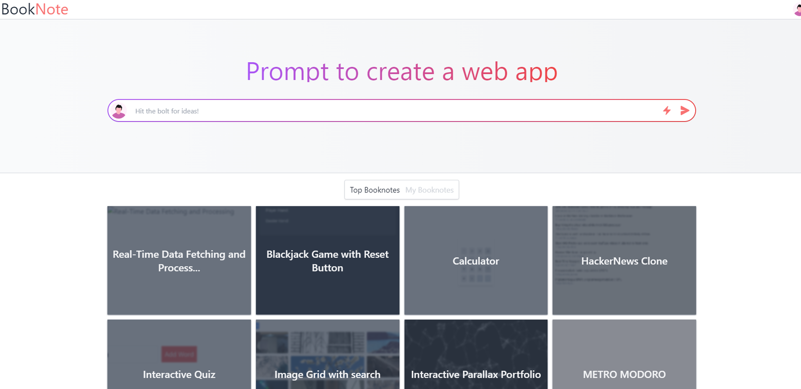 BookNote screenshot