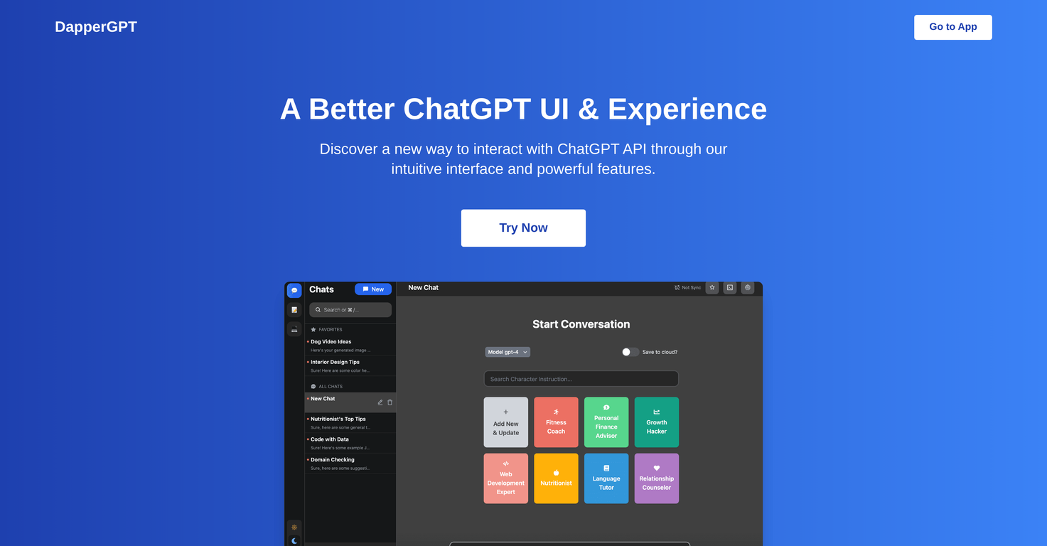 DapperGPT screenshot